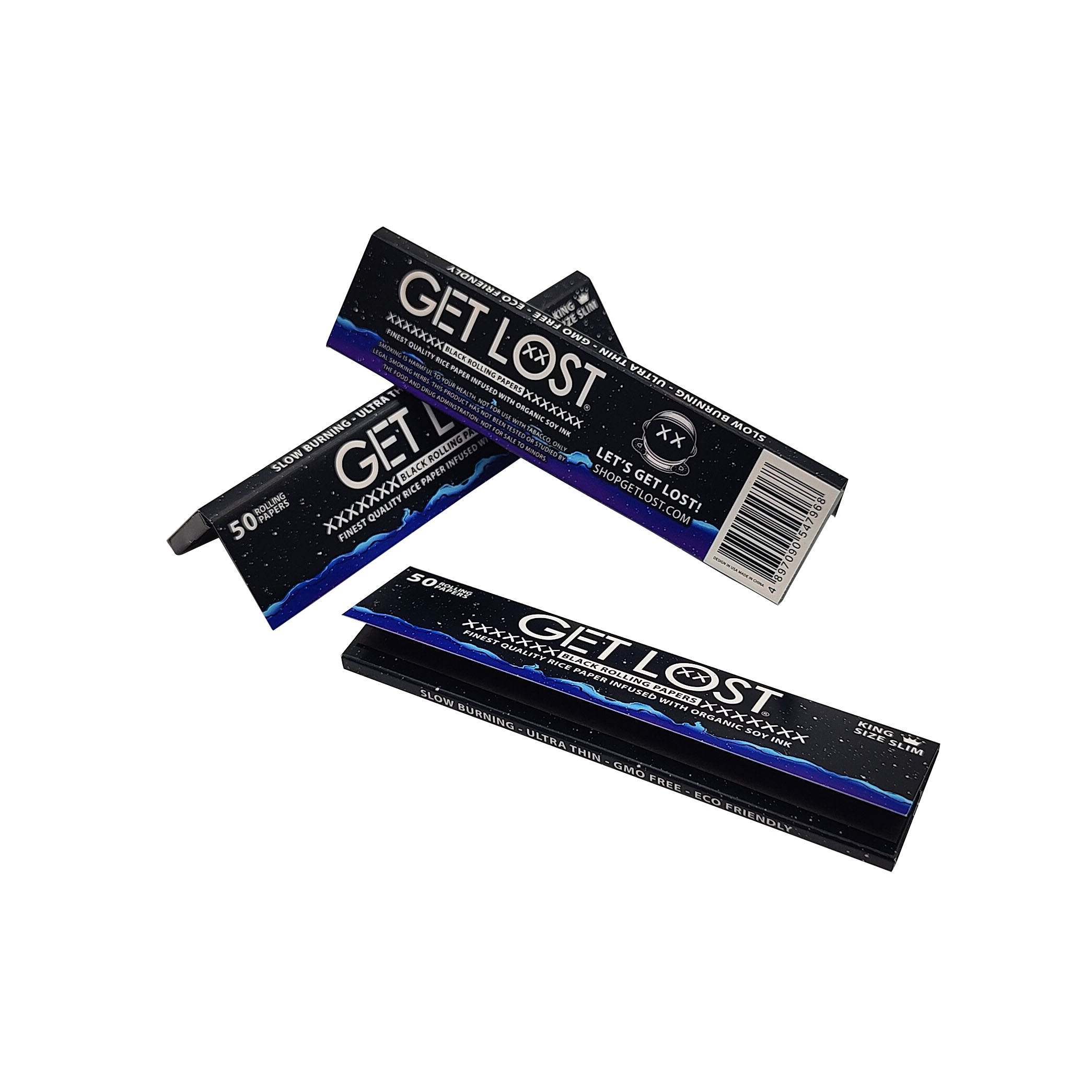 BLACK ROLLING PAPER - KING SIZE 50 ROLLING PAPERS PER PACK (10 PACK)